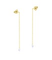 Dangling Chain Silver Earring STC-2221